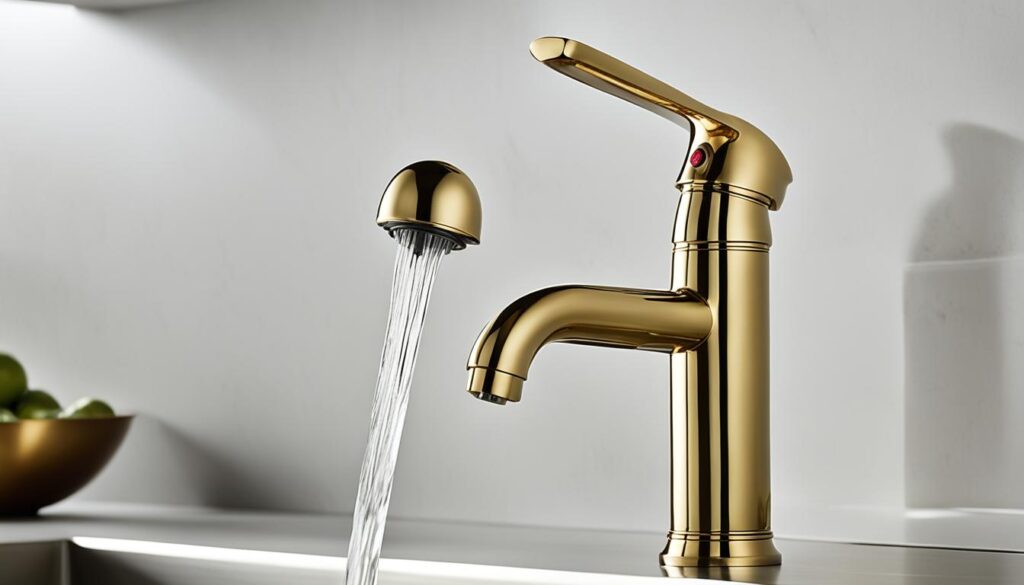 Stylish brass kitchen hardware