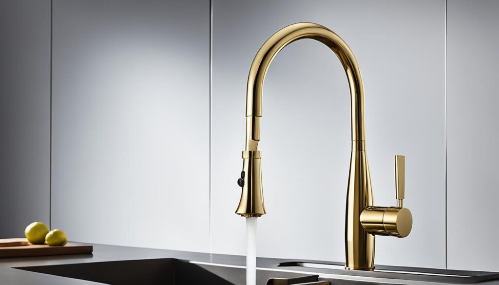 brass kitchen sink faucet