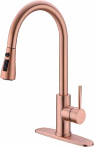 rose gold kitchen faucet