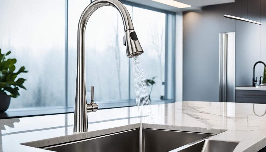 kitchen faucets with pull down sprayer